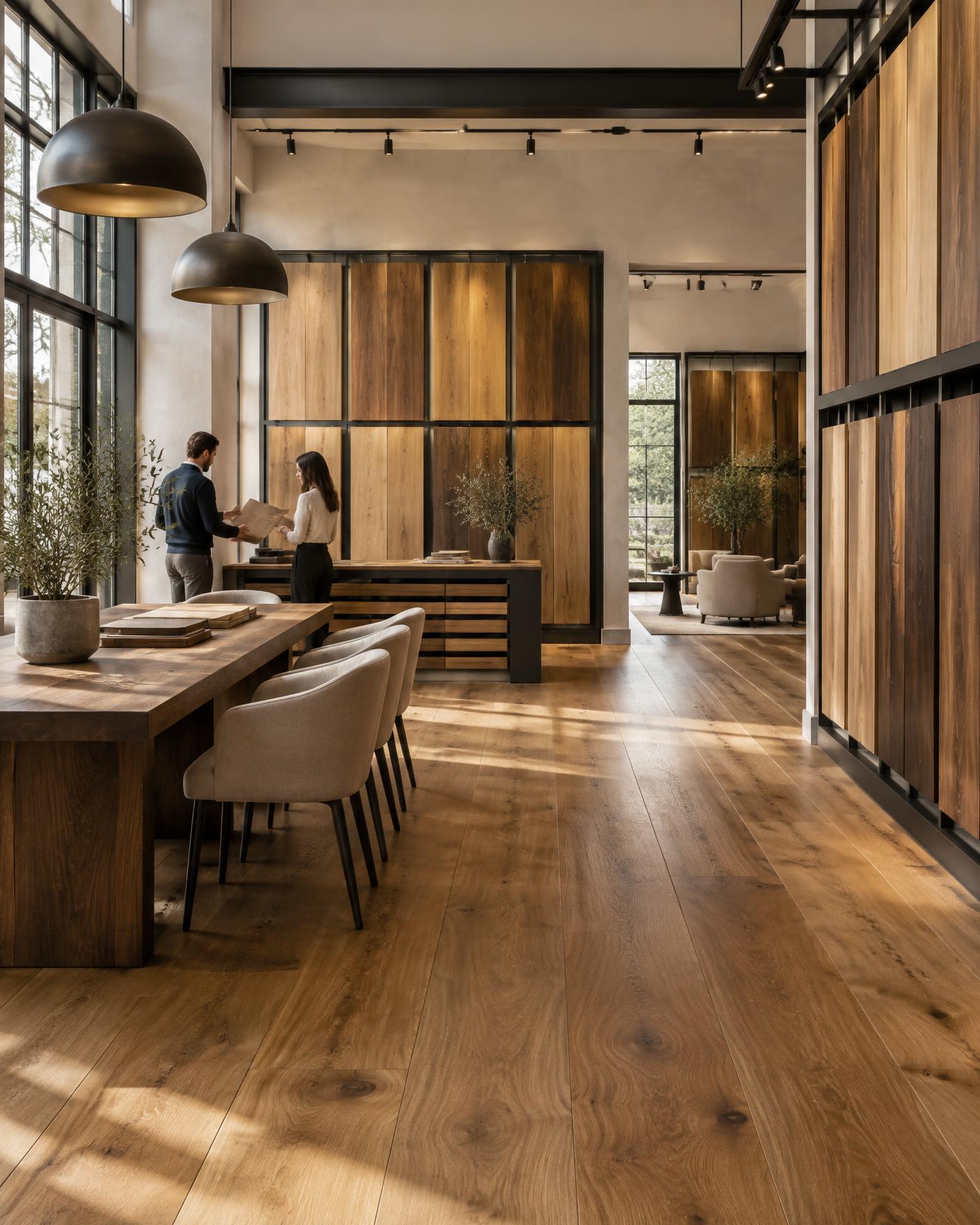 Premium flooring dealer showroom