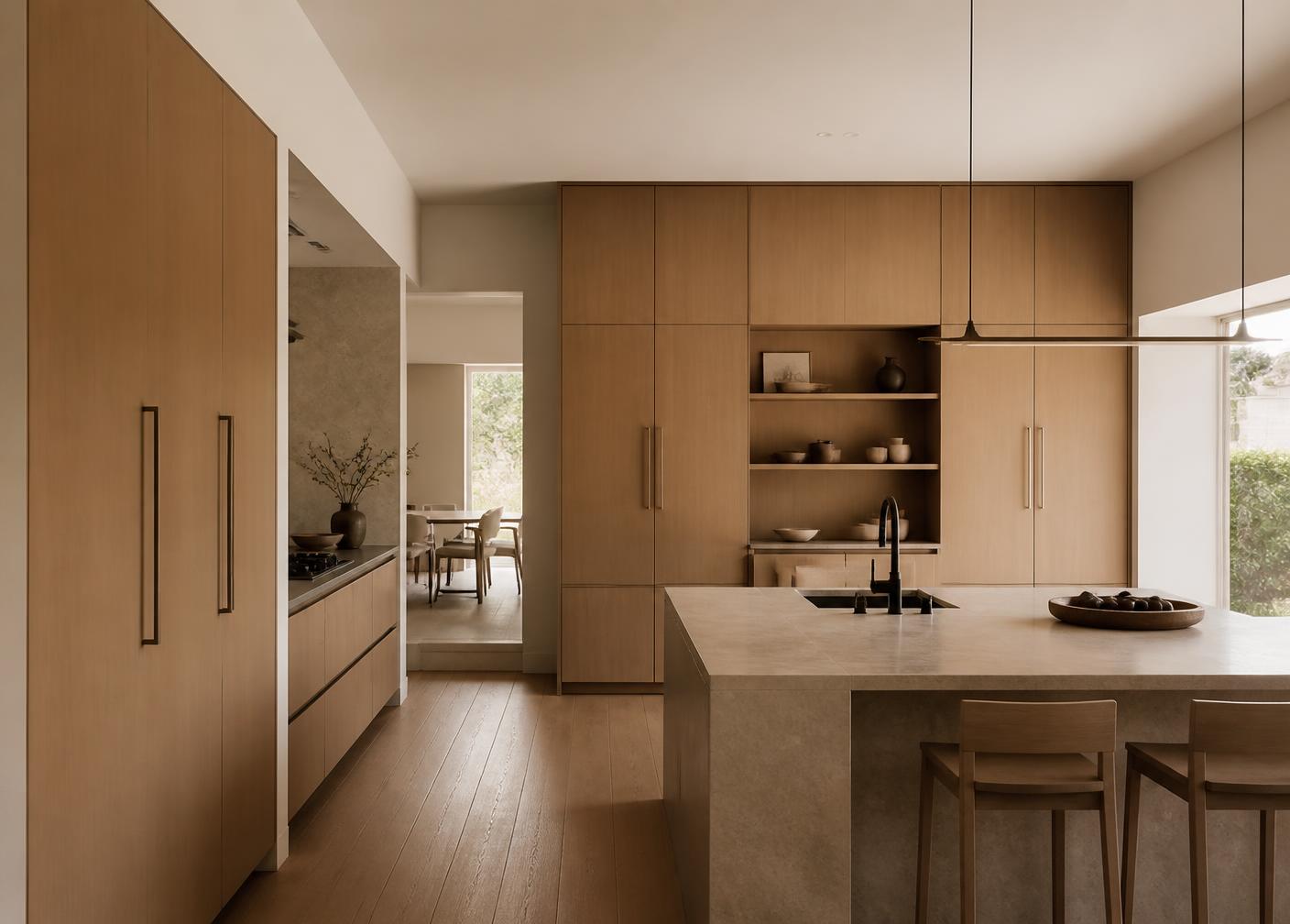 Residential interior with Woodmark surfaces